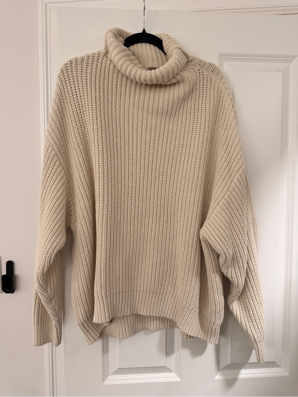 Free People Oversized Cowl Neck Sweater - Cream